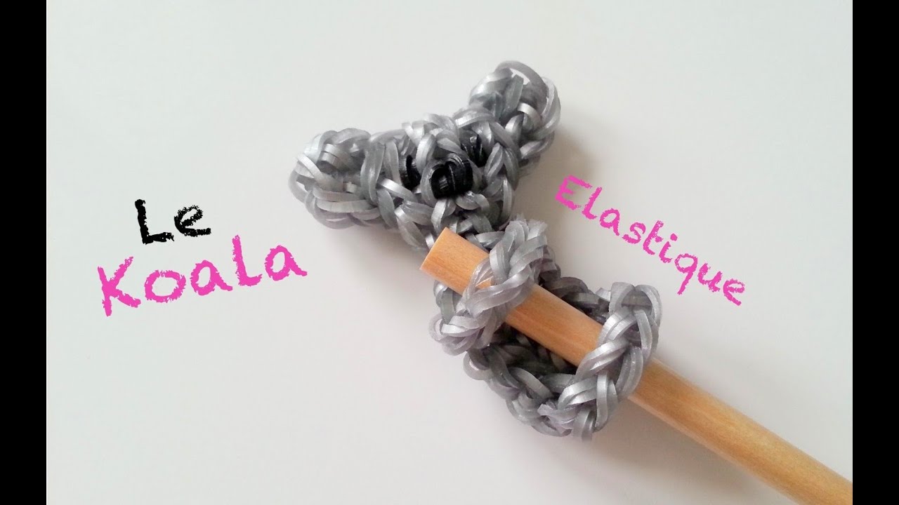 ♡ Comment faire un Koala avec des élastiques sans machine