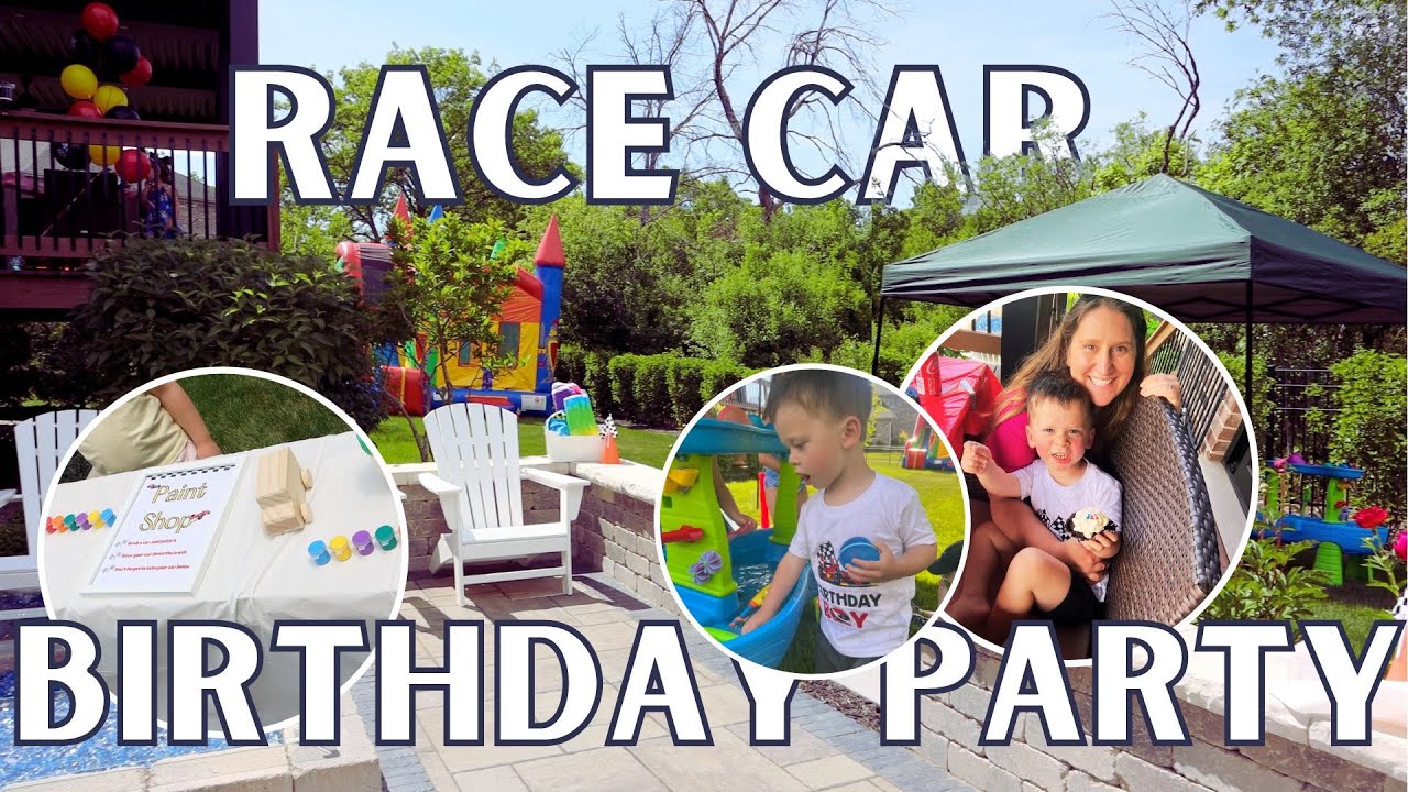 🏎️ Welcome to Sammy's 3rd Race Car Birthday Party! 🎉 party prep and decorate with me