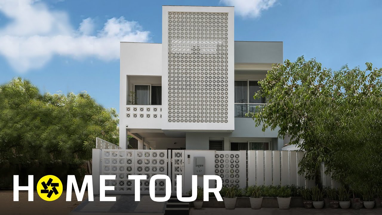 A 2,250 Sq.ft. House In Gurugram Connects Family Members To A Double-height Space (Home Tour).