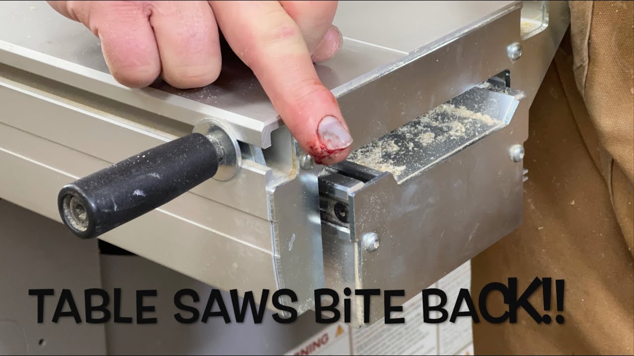 How a table saw slider crushed my finger