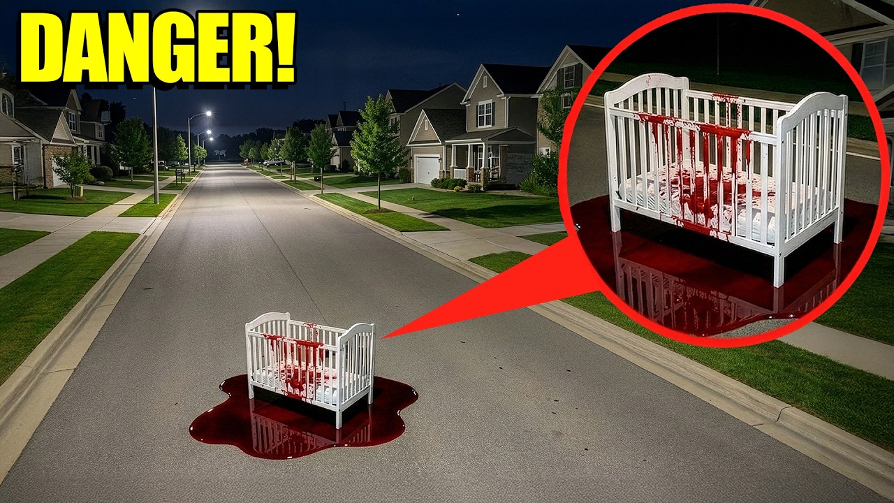 If you see this BLOODY BABY CRIB in the middle of the road, run! (it's not SAFE)