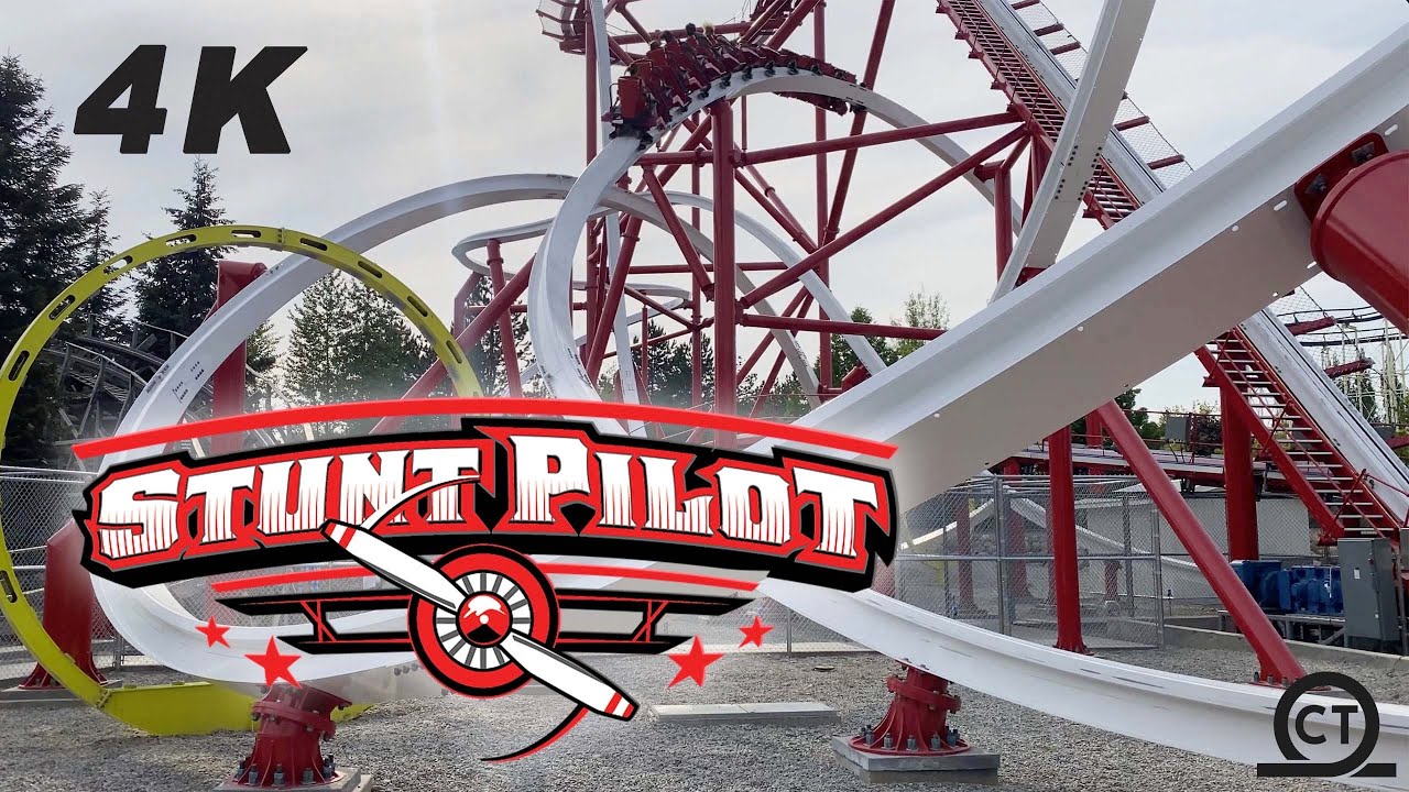 Stunt Pilot Off-Ride Silverwood July 2021 (4K60FPS - No Copyright)