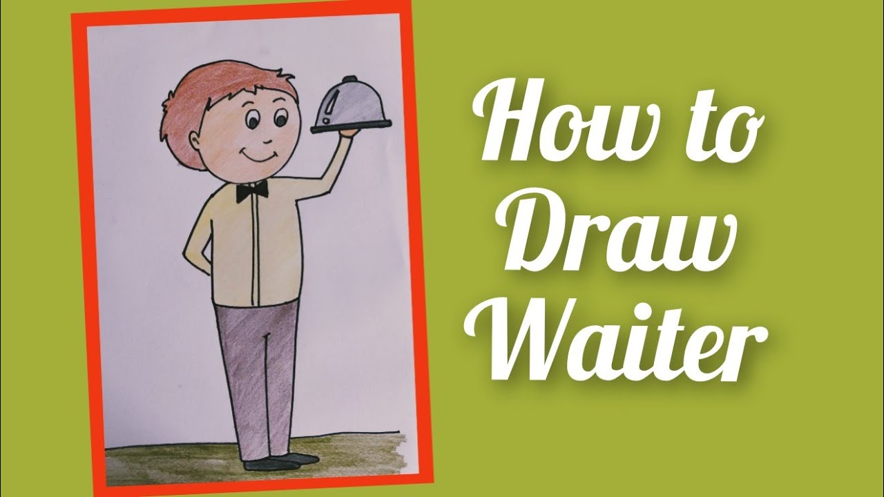 # 101 - Easy Drawing for Kids - Waiter || How to Draw A Waiter || @Kalakrit Art Studio by Kanika