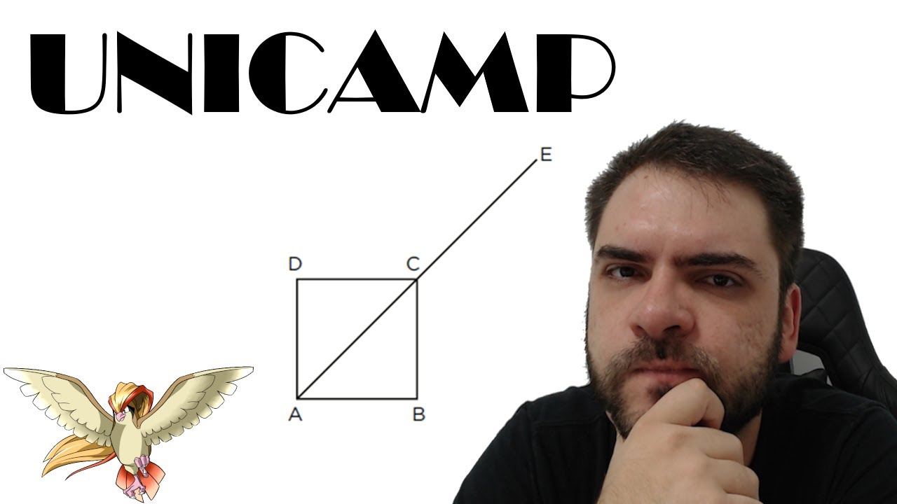UNICAMP/2018 Considere que o quadrado ABCD, representado na figura abaixo, tem lados de comprimento