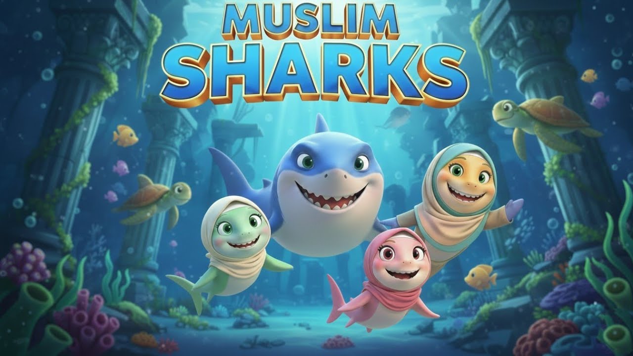Muslim Shark Doo Doo 🦈 Baby Shark Islamic Version | Islamic Songs for Kids | Muslim Nasheed & rhymes