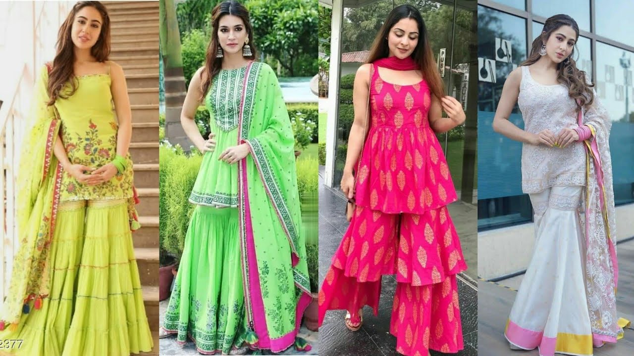 Top 30+ Sharara Gharara Suit Design | New Sharara Gharara Collection | FASHION WORLD