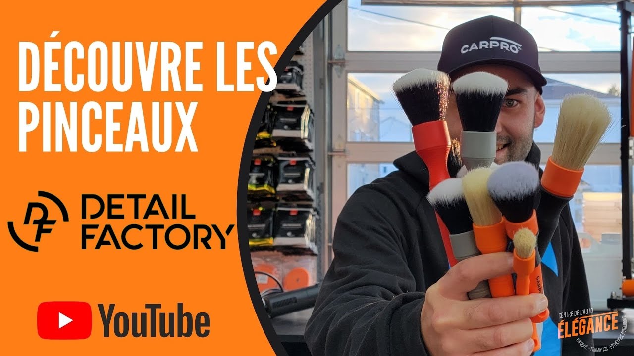 Les pinceaux de detailing Detail Factory