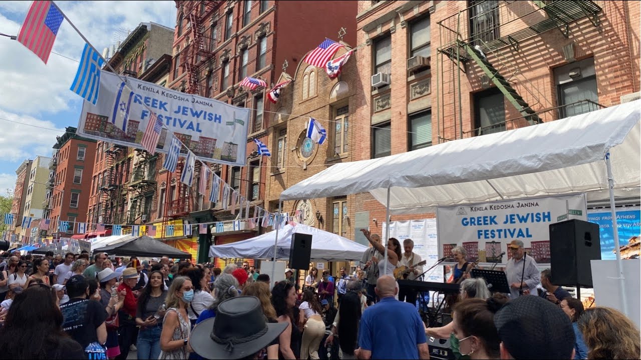 NYC LIVE Greek Jewish Festival & Belly Dancing Lower East Side New York City May 15, 2022