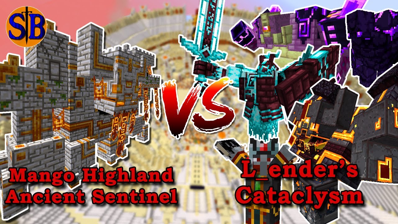 Mango Highland Ancient Sentinel (Mango Legacy) vs L_ender's cataclysm | Minecraft Mob battle