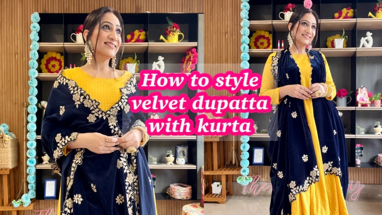 Wedding guest outfits with old velvet dupatta/shawl | Reuse Ideas |Thehopestory