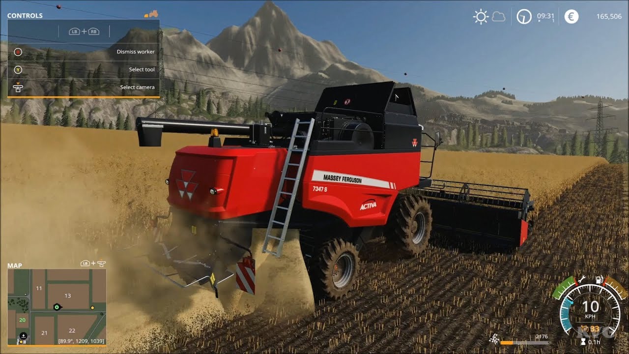 Farming Simulator 19 - Harvesting Oat Gameplay (HD) [1080p60FPS]