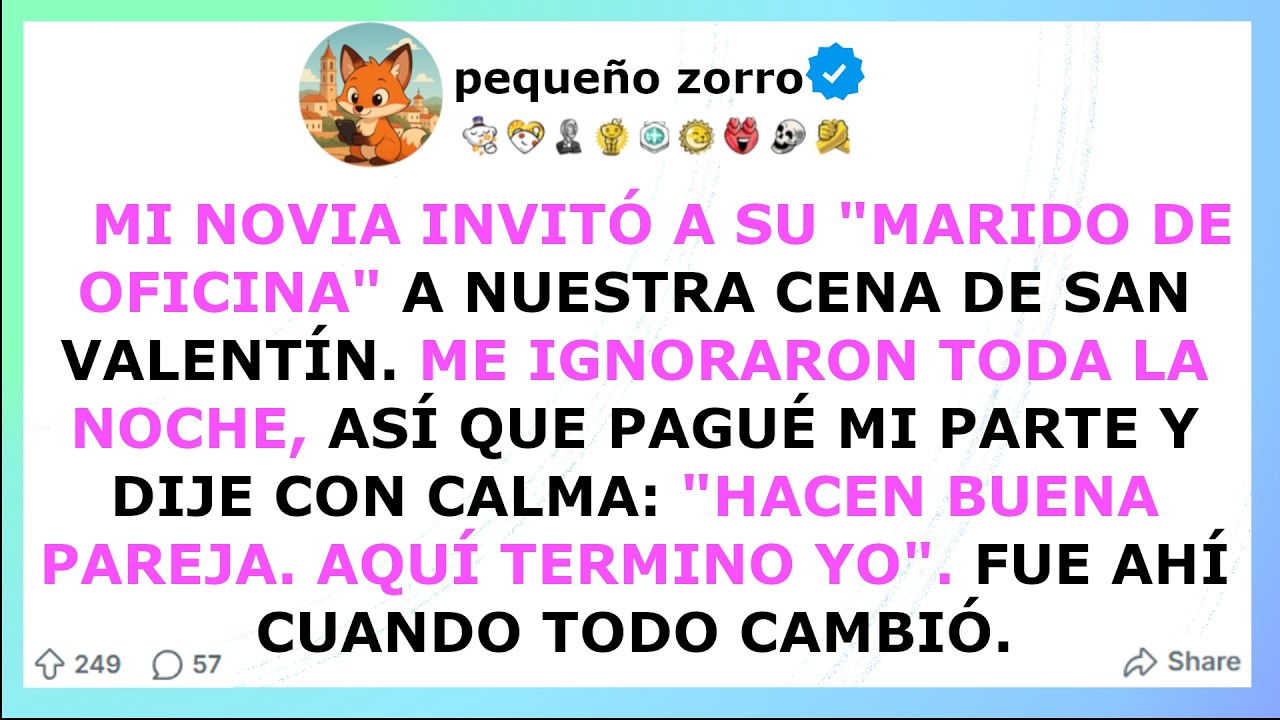Mi Novia Invitó a Su Jefe a Nuestra Cena de San Valentín… La Dejé y Arruinó Su Carrera