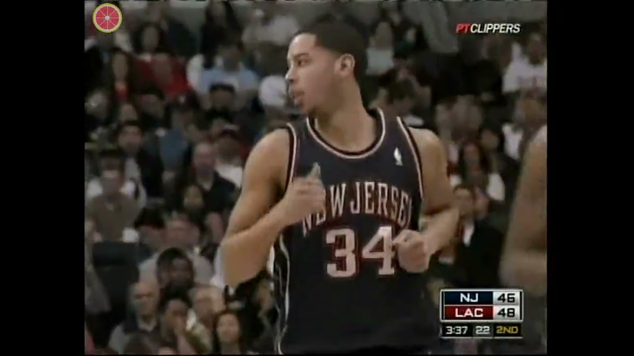Yi Jianlian 易建联 8pts！Throwback NBA RS 2009.3.15 New Jersey Nets at Los Angeles Clippers！
