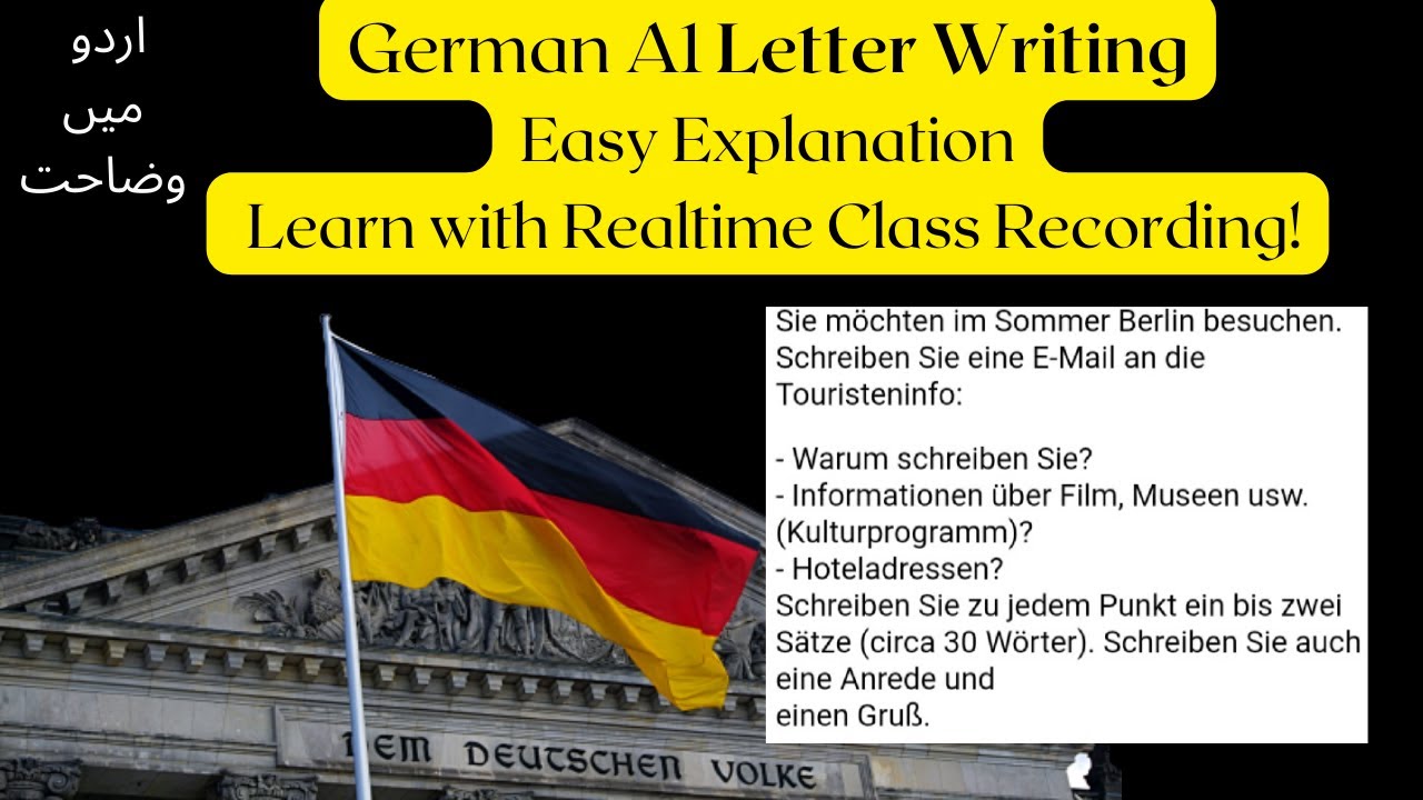 German A1 Schreiben (Letters)