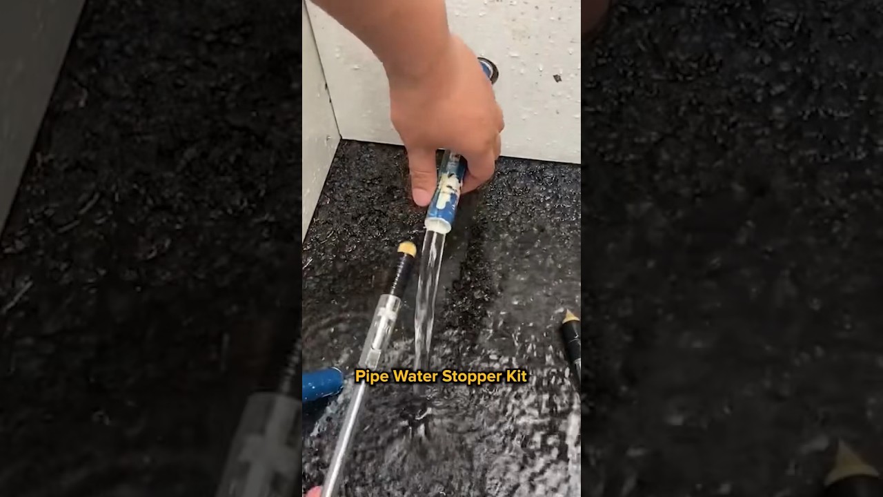 This Pipe Water Stopper makes sure your water never overflows🔥🛠️ #tools #besttools