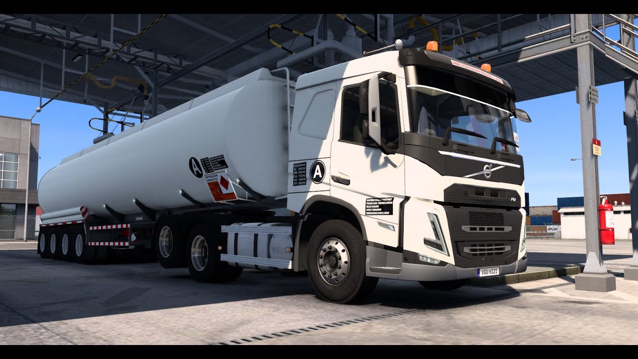 EURO TRUCK SIMULATOR 2 / VOLVO FM5 440 / PETROLEUM TRAILER / 32TONS