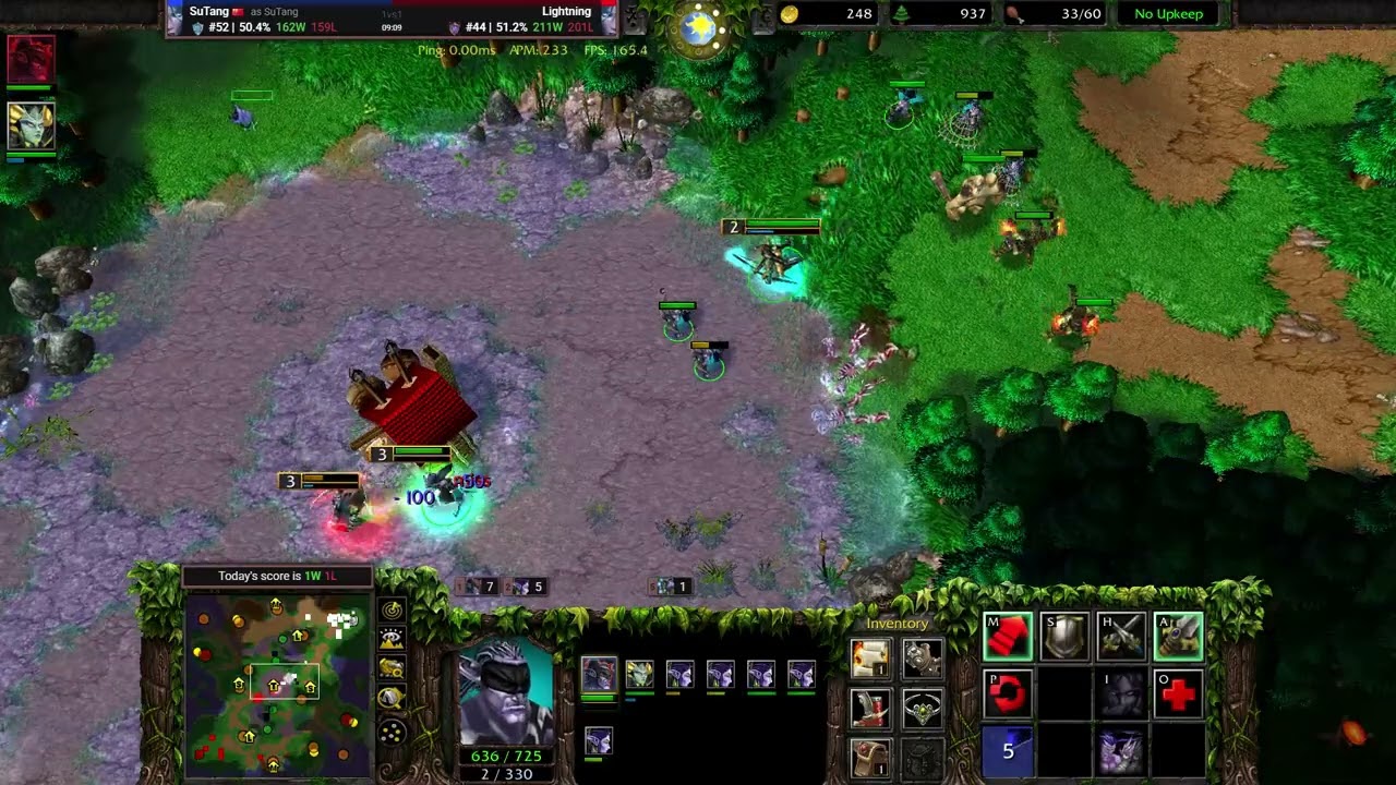 【硬朗的前期 互拼AC直至AC海淹没对手】Warcraft III 1v1 vs 🇨🇳Nightelf MMR 1857 W3C 2.0.3.2 魔兽争霸III：重制版