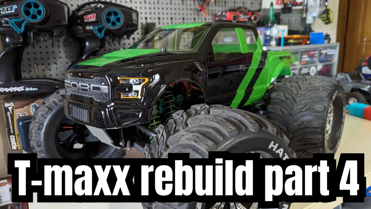 Traxxas t-maxx rebuild and electric conversion part4