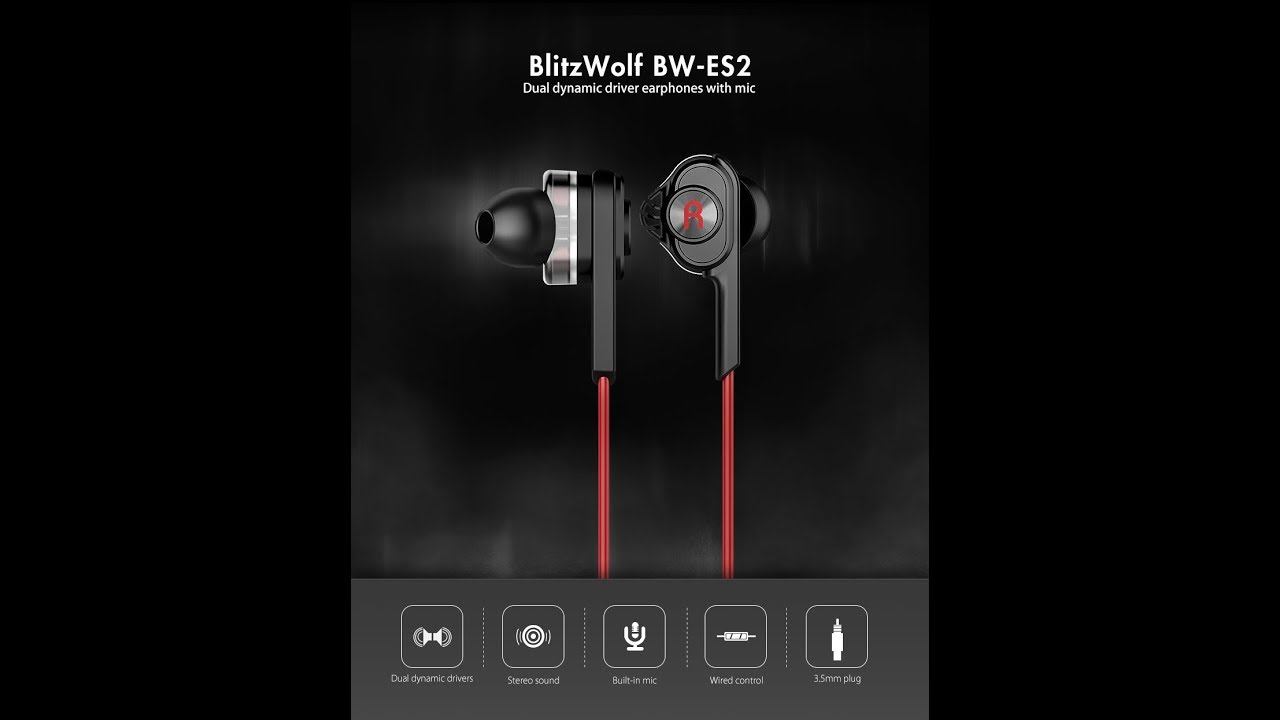 BlitzWolf&reg; BW-ES2 Dual Dynamic Driver In-ear Earphone  Review