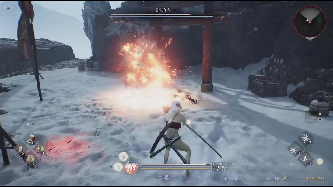 仁王３ LV1 那須与一 忍刀 達人