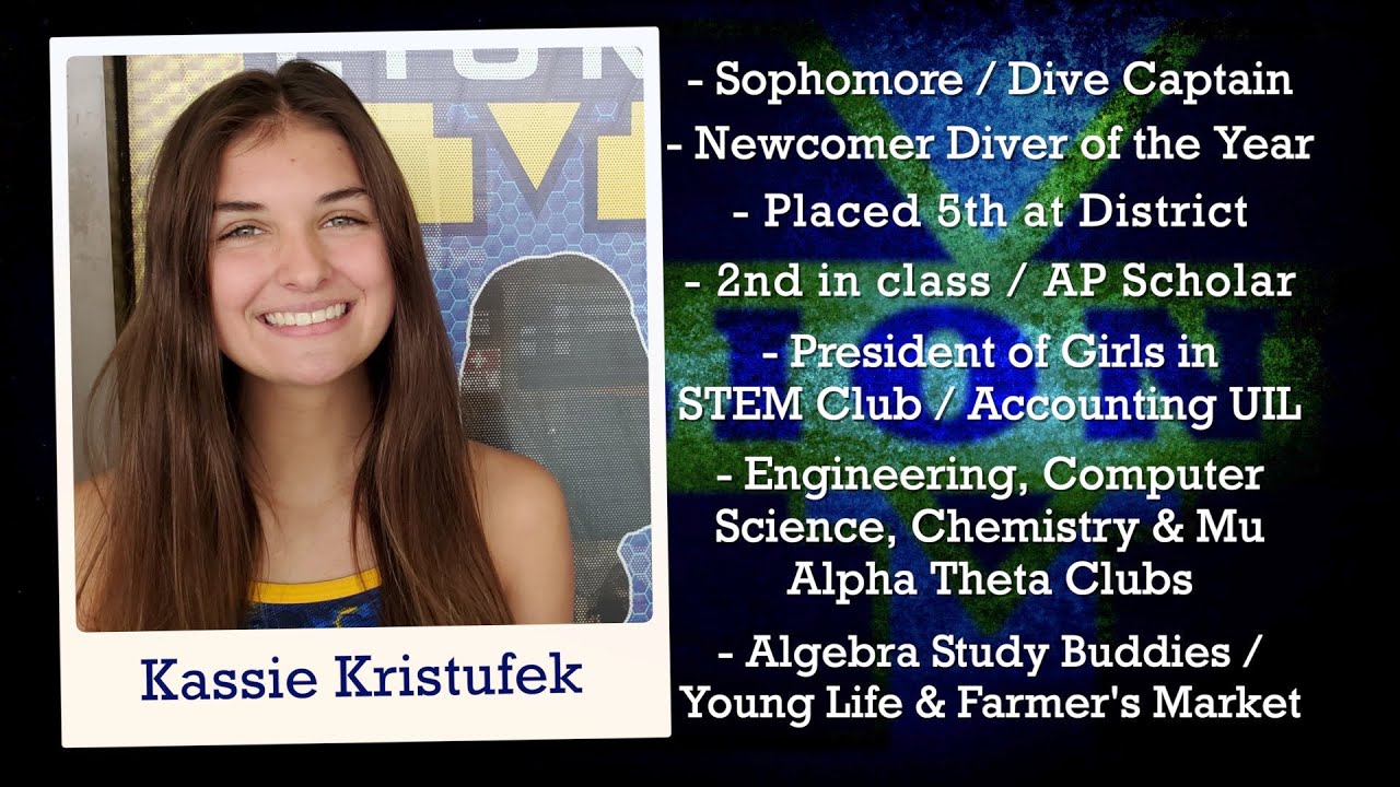 Dennis Baker State Farm Scholar Athlete of the Week is Kassie Kristufek
