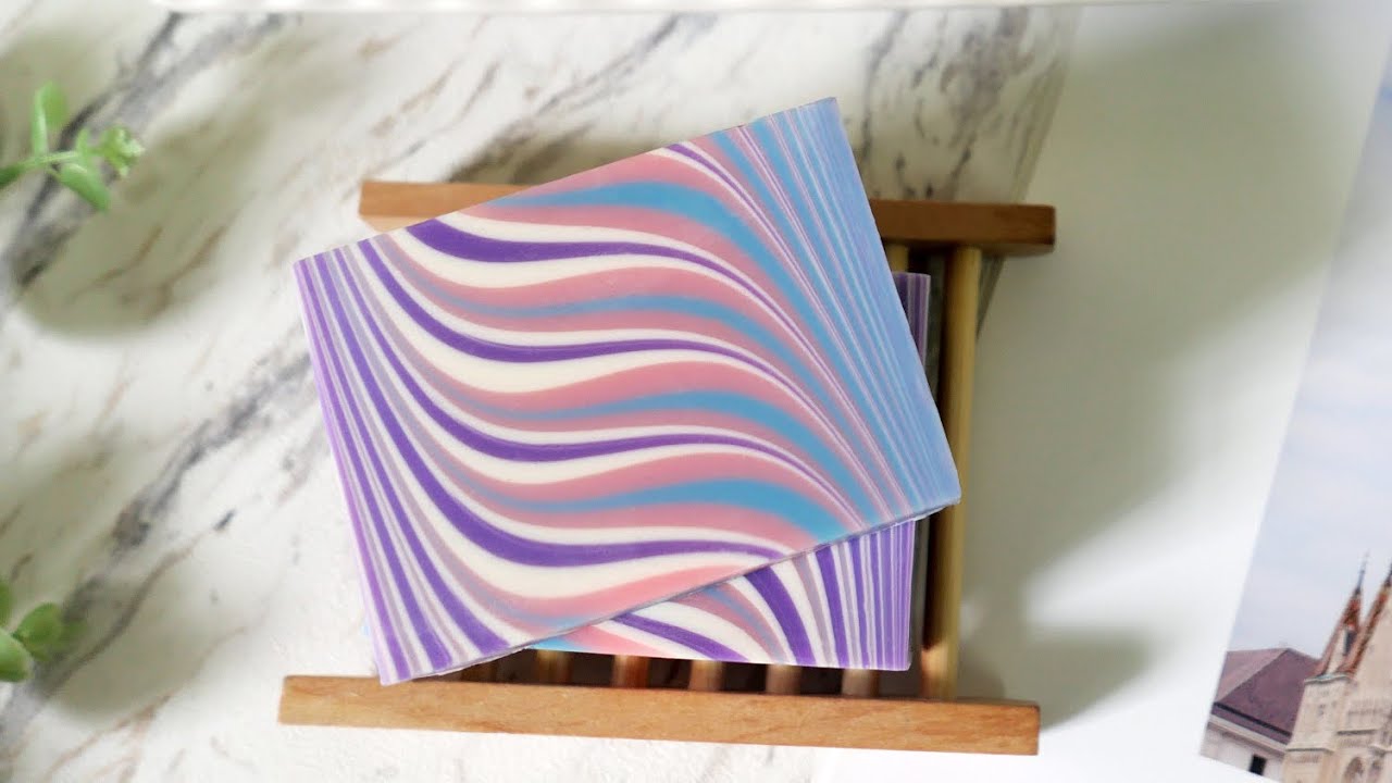 台灣繞渲皂 - Taiwan circling swirl handmade soap, produce with acrylic divider - 手工皂