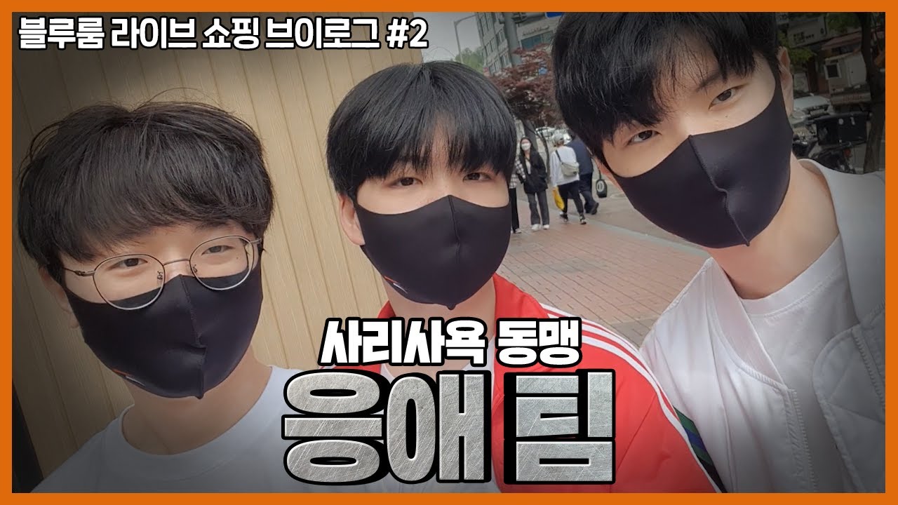 응애 팀 쇼핑 브이로그 [HLE 트위터 블루룸 라이브]