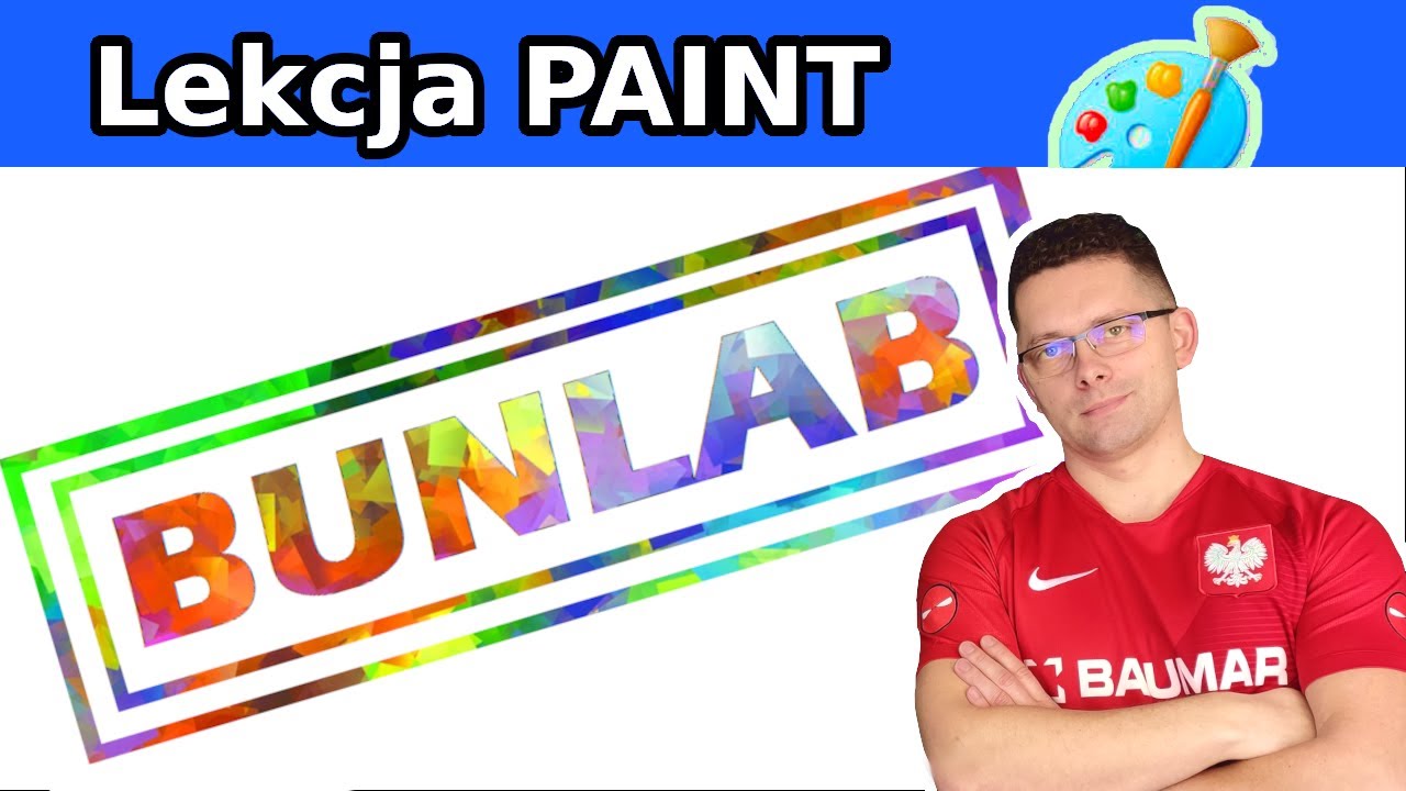 Paint Jak narysować fajne Logo Prosto i szybko z fajnym efektem Łukasz Jurek Uczy
