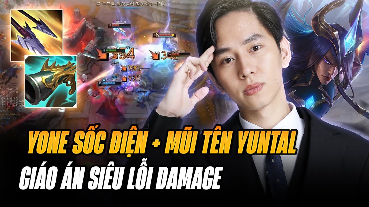 LỐI CHƠI YONE SỐC ĐIỆN + MŨI TÊN YUNTAL SIÊU LỖI DAMAGE CỦA QIFENG BÓP NGHẸT CAO THỦ HWEI HÀN QUỐC