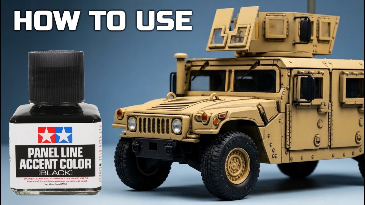 Jak używać koloru akcentowego Tamiya Panel Line | Samouczek dla początkujących