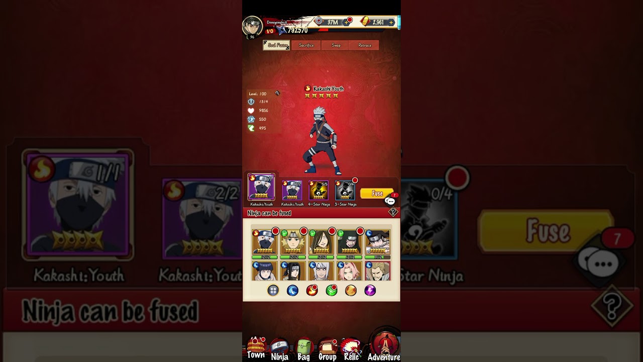 jutsu abyss:how to upgrade your 4starninja to 5starninja 