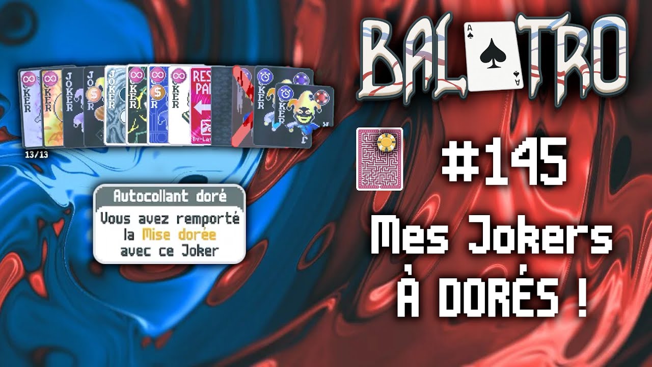 Parfait pour le completionist ++ ! Deck Anaglyphe mise OR | Balatro Gameplay Unseeded FR | #145
