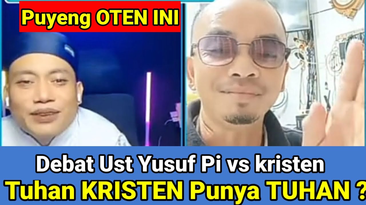 DEBAT LUCU!! Baru Kali Ini UST YUSUF PI Puyeng BERAT Dengan Kristen Ini