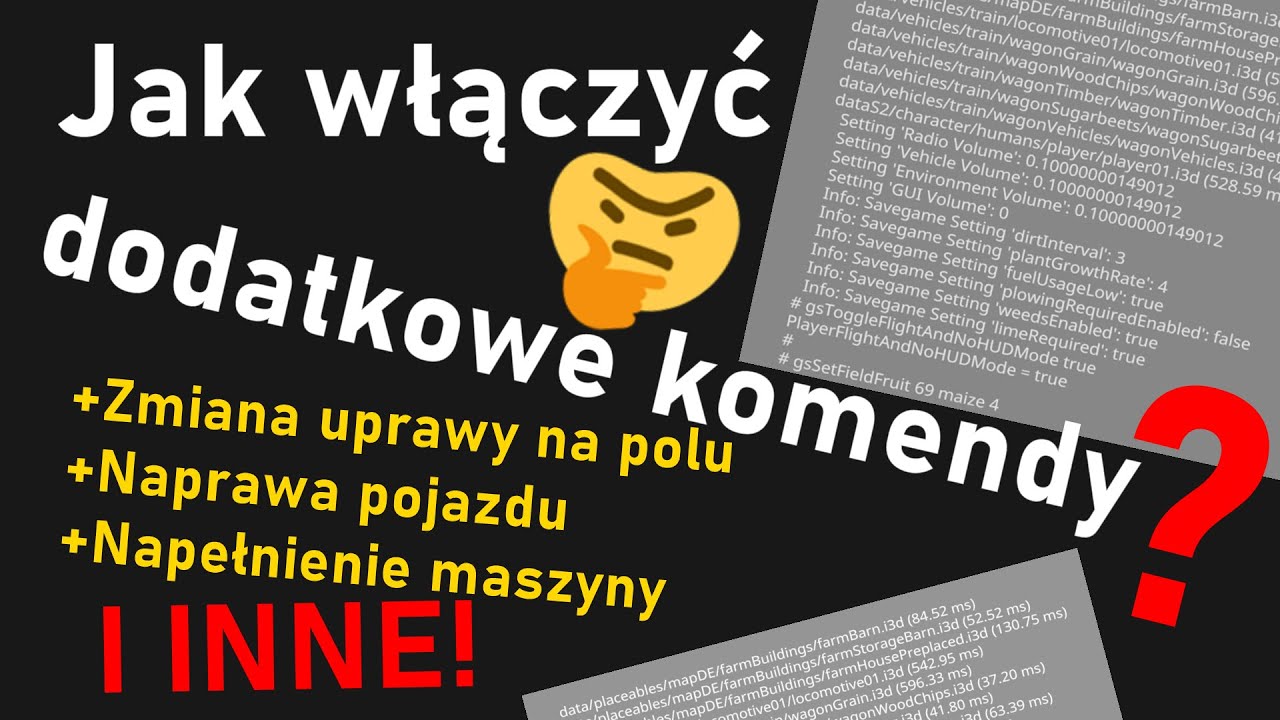Jak włączyć dodatkowe komendy (cheaty) w FS19? 🤗 Poradnik 😀 Farming Simulator 19 🌾 Arikson