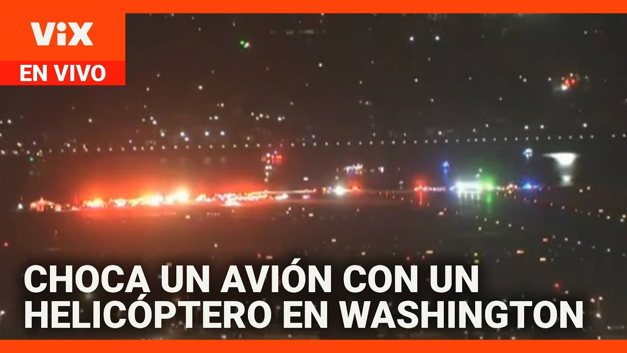 Choca un avión de pasajeros con un helicóptero en Washington DC: mira aquí las imágenes