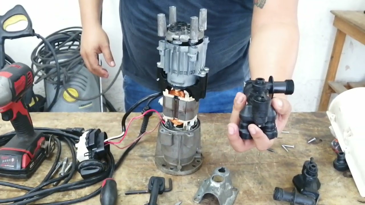 como reparar una karcher k 2.150 que tiene fuga de agua y perdida de presión (parte 2)
