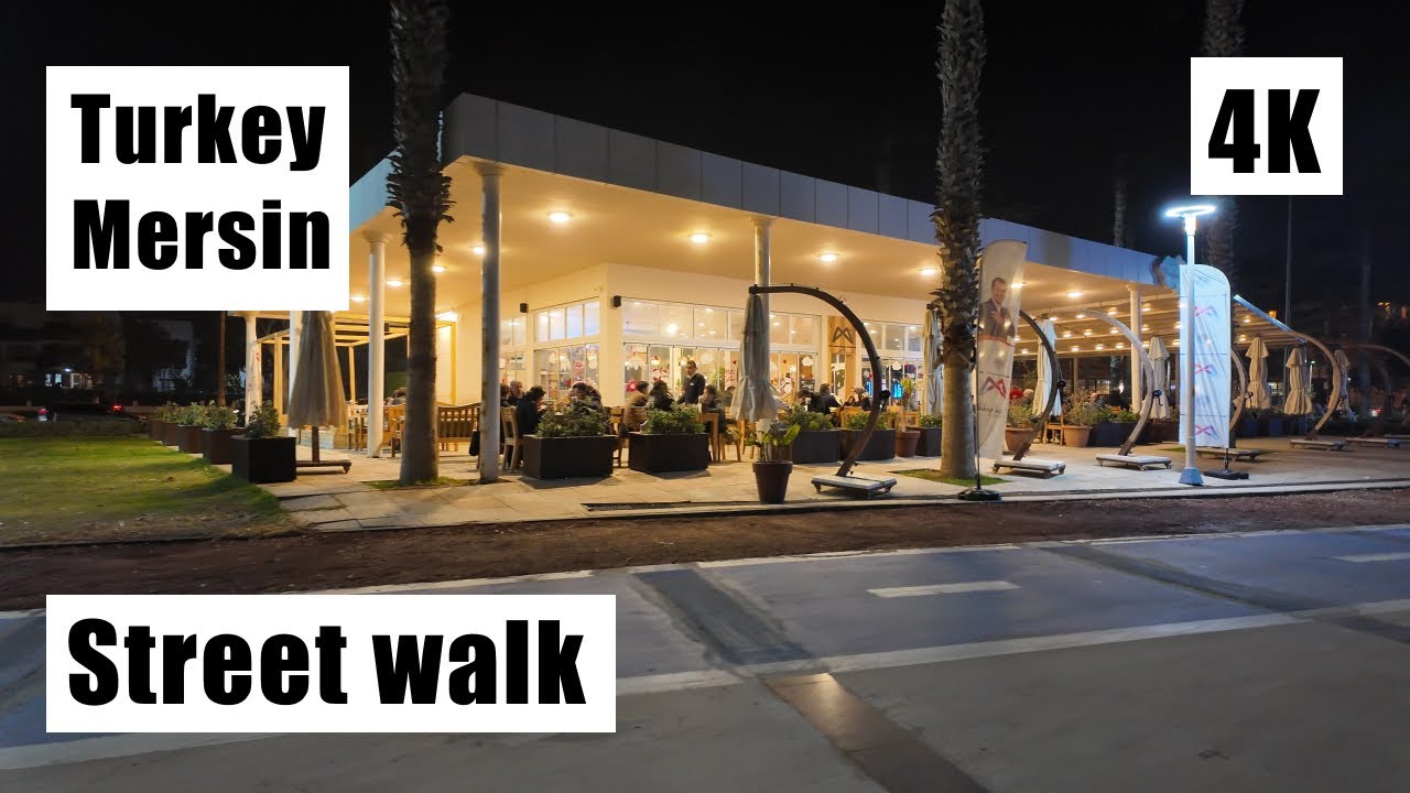 Turkey, Mersin, street walk [4K]