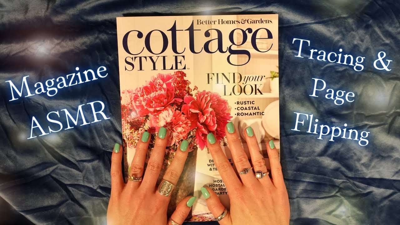ASMR Magazine Flip Through 🏡 (Page Flipping, Tracing, Tapping, Whispered Reading)