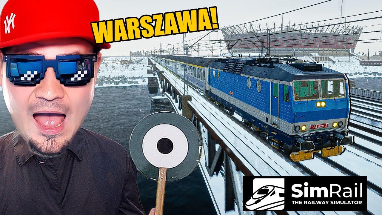 🚂 NOWY POCIĄG *SKODA* w ZAŚNIEŻONEJ WARSZAWIE ❄️ | SimRail