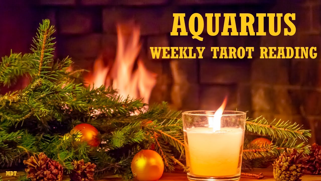 Aquarius Weekly Tarot Reading ~ GOOD NEWS/FRESH START/NEW LOVE... LETTING GO OF A SITUATION AT LAST!