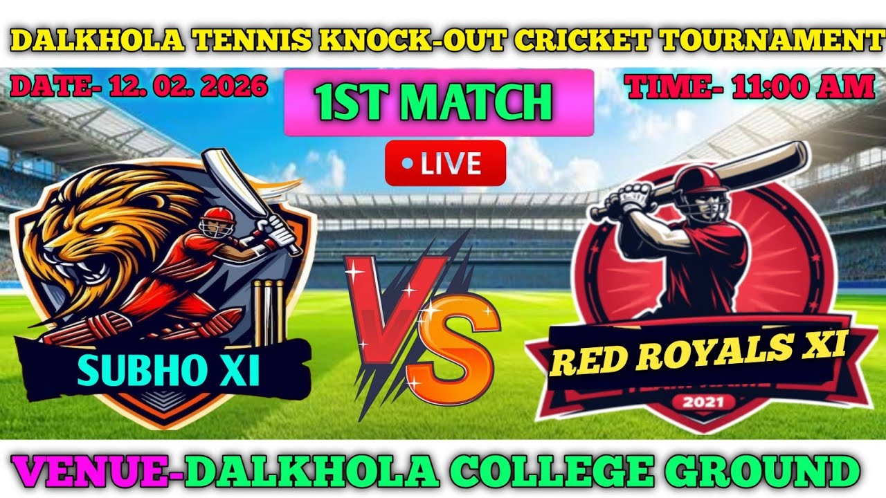 Subho 11 vs Red Royel 11 live cricket match | Dalkhola Tenis Knock Out Cricket Tournament 2026 live