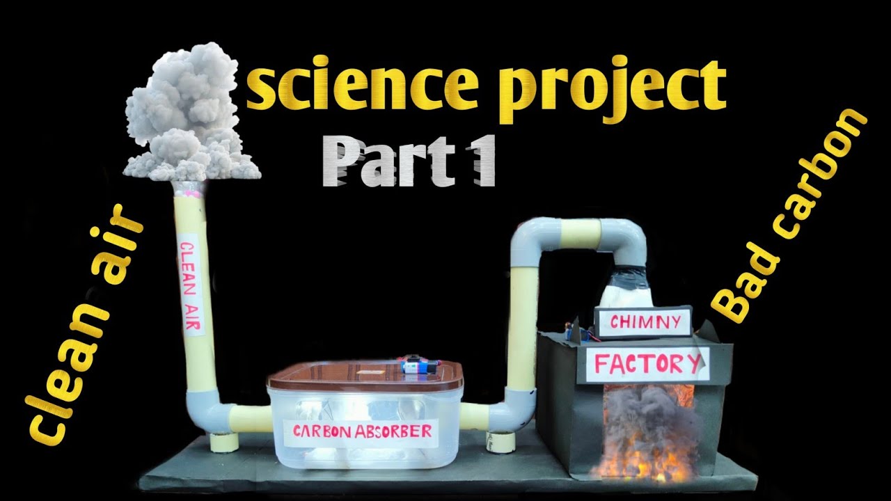 Carbon Purification Working model | Science project easy model 2025 