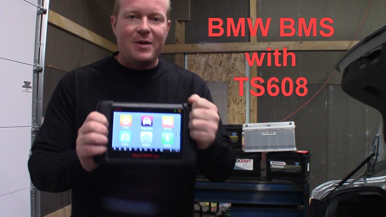 Регистрация аккумулятора BMW с помощью Autel TS608