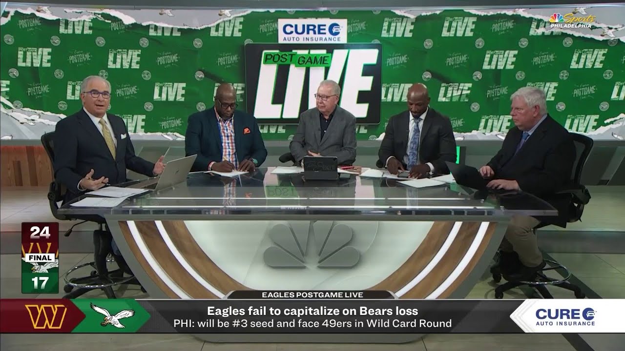 Eagles lose to Commanders and fail to capitalize on Bears loss | Eagles Postgame Live