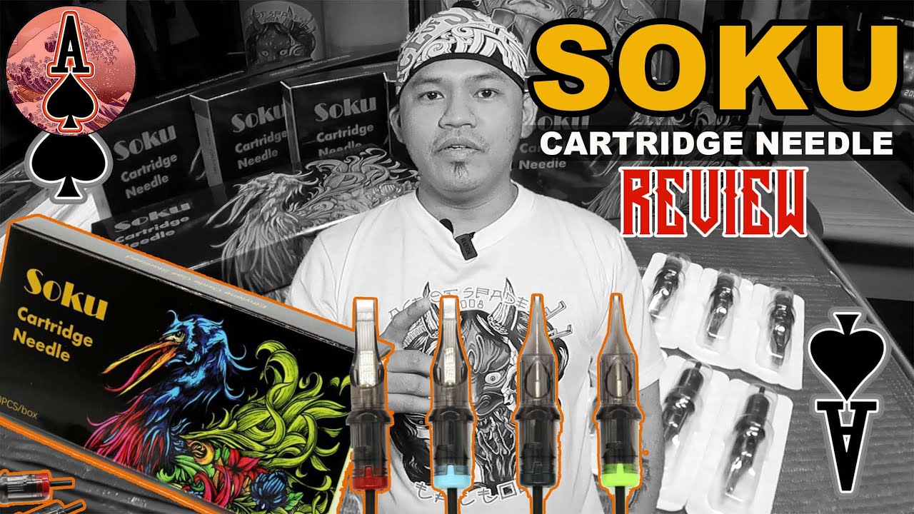 SOKU TATTOO NEEDLE CARTRIDGE TEST AND REVIEW...!!!! MUST WATCH FOR BEGINNERS..