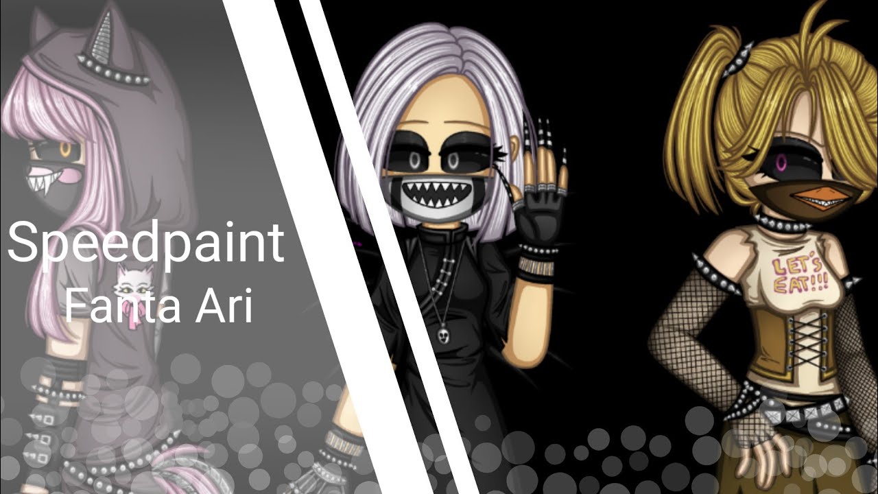 Speedpaint FNAF Nightmare Chica, Nightmare Mangle and Nightmare Puppet  Human Version