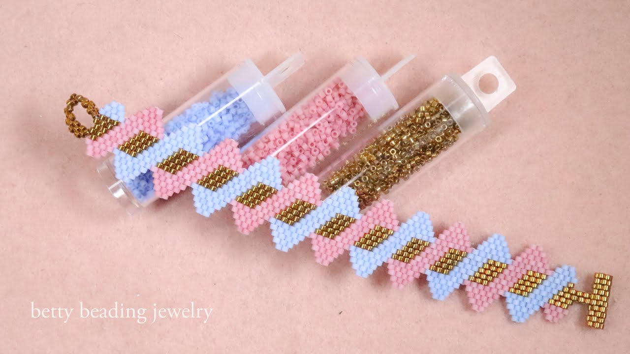 Easy to make beaded bracelet with beautiful designs easy and elegant.beading tutorial