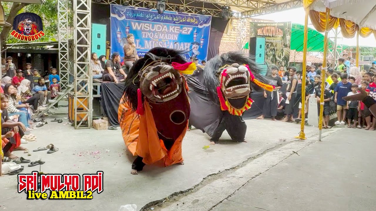 GALAK BANGET!! ATRAKSI BARONGAN NGAMUK! Barongan Sri Mulyo Adi live Ambil Ambil | BarongBoys
