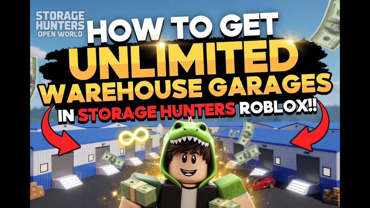 HOW TO GET UNLIMITED WAREHOUSE GARAGES IN STORAGE HUNTERS ROBLOX!!