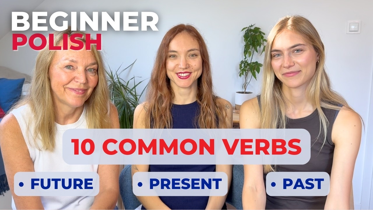 10 common VERBS in Polish | past, present, future
